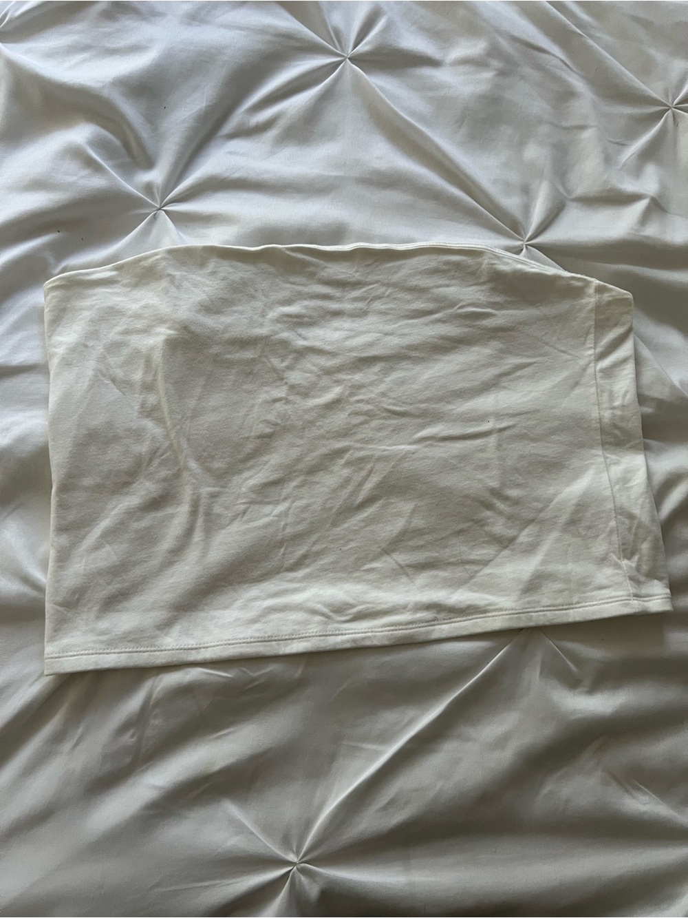 Wild Fable White Cropped Tube Top